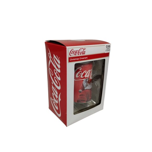 Coca Cola Santa Coke Can 3 in Christmas Tree Holiday Ornament Kurt Adler - Picture 2 of 8